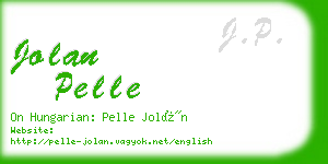 jolan pelle business card